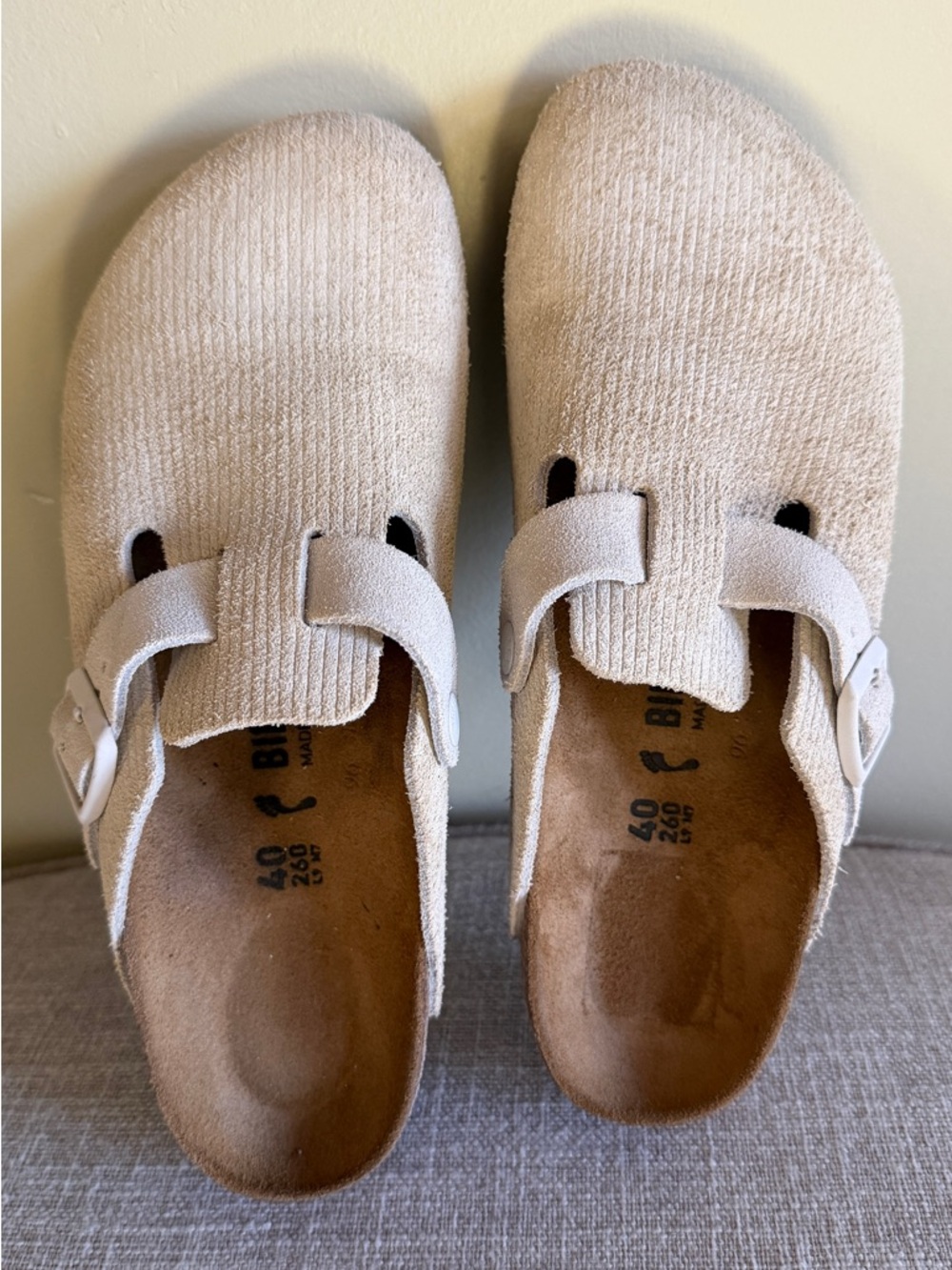 STUSSY x Birkenstock Sandals Boston Corduroy Clog EU40